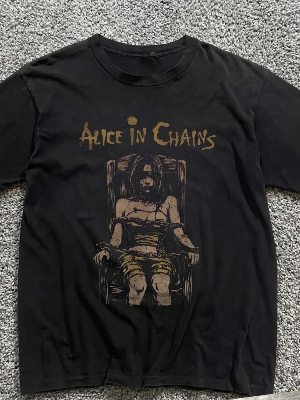Black Graphic Band Tee